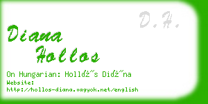 diana hollos business card